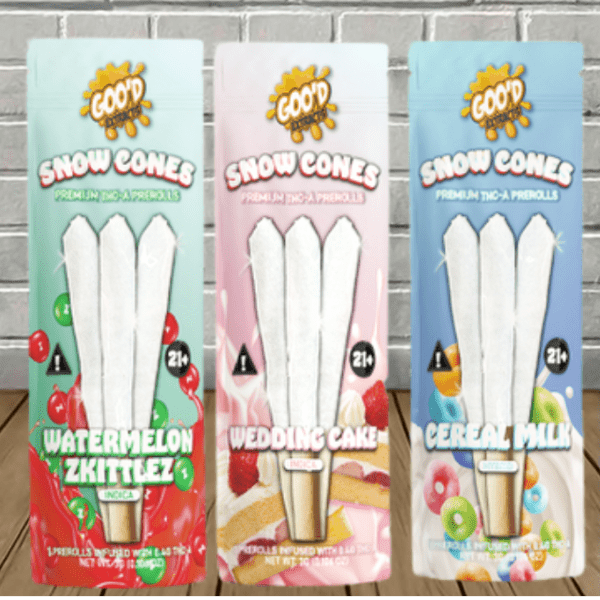 Goo'd Extracts THCa Diamonds 1g Pre-Rolls 3ct