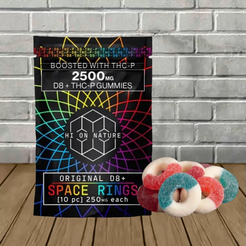 Hi On Nature Delta-8 + THCp Space Rings 250mg 10ct-Original