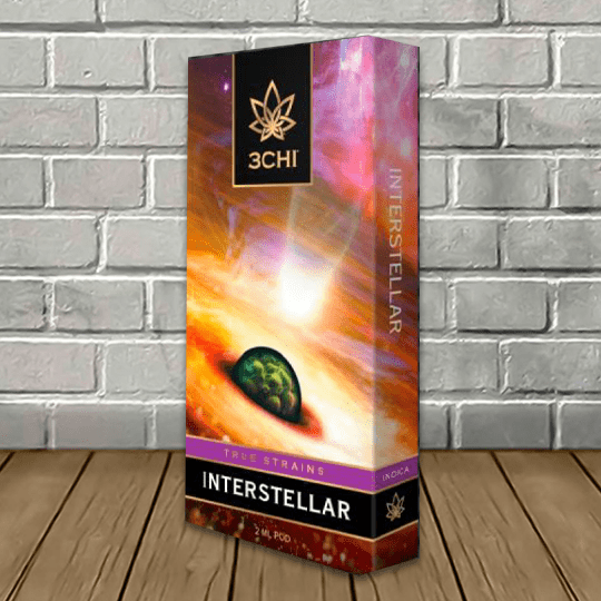 3Chi True Strains Cannabis 2ml Pod–Interstellar (Indica)