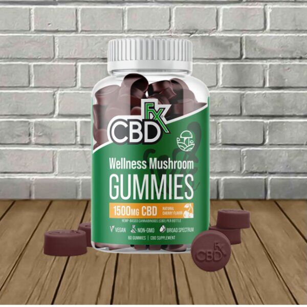 CBDfx-Wellness-Mushroom-Gummies-1500mg.jpg CBDfx Wellness Mushroom Gummies 1500mg - Image 1