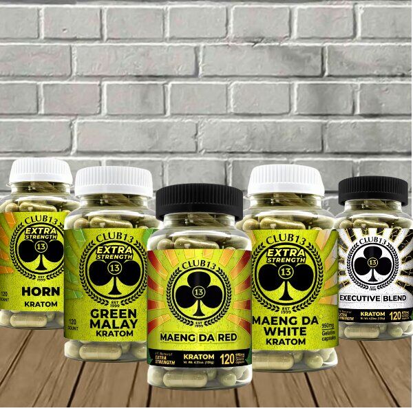 Club13-Extra-Strength-Kratom-Capsules.jpg Club13 Extra Strength Kratom Capsules - Image 1