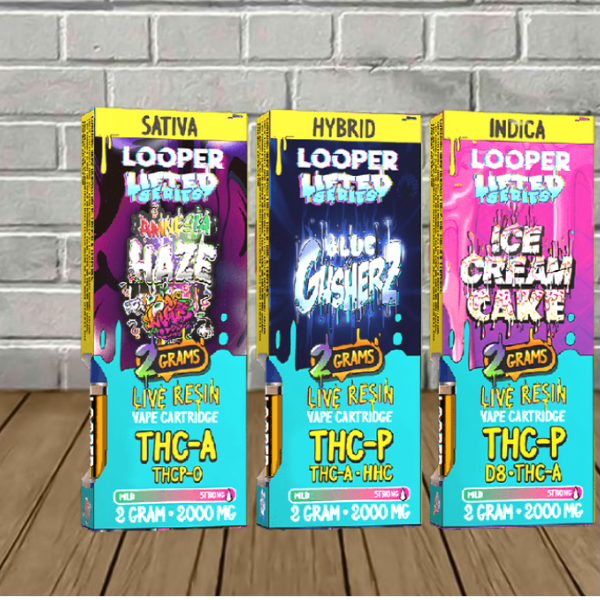 Looper Live Resin Lifted Series Blend Vape Cartridge 2g Looper Live Resin Lifted Series Blend Vape Cartridge 2g