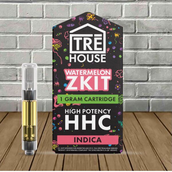 TRE House HHC Vape Cartridge 1g - Watermelon Zkit (Indica) - Image 1