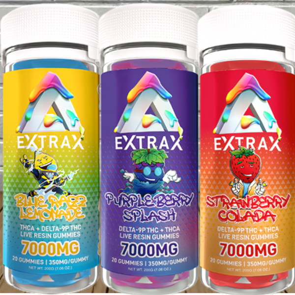 Delta Extrax Adios Blend Gummies 7000mg