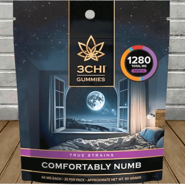 3Chi True Strains Gummies 1280mg Comfortably Numb 3Chi True Strains Gummies 1280mg Comfortably Numb