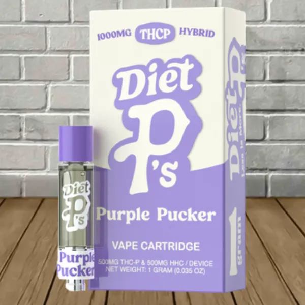 Pushin P's Diet P’s THC-P Cartridge 1g Purple Pucker (Hybrid) Pushin P's Diet P’s THC-P Cartridge 1g Purple Pucker (Hybrid)