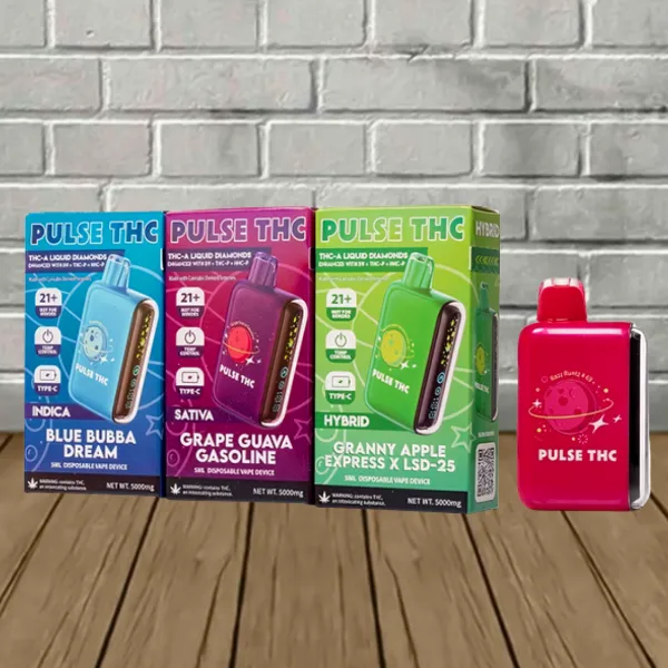 Pulse THC THCa Liquid Diamond Blend Disposable Vape 5g Pulse THC THCa Liquid Diamond Blend Disposable Vape 5g