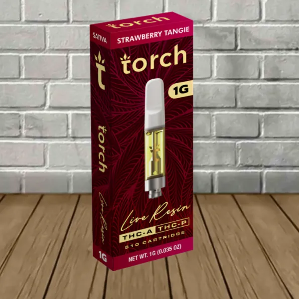 Torch Live Resin THCa | THCP Vape Cartridge 1g Strawberry Tangie (Sativa)