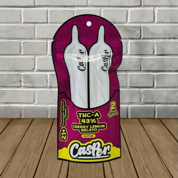 Casper 43% THCa Pre-Rolls 2g Cherry Lemon Gelato (Sativa) Casper 43% THCa Pre-Rolls 2g Cherry Lemon Gelato (Sativa)