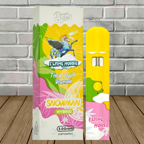 Flying Horse THCa Liquid Diamond Disposable 3g Snowman (Hybrid) Flying Horse THCa Liquid Diamond Disposable 3g Snowman (Hybrid)