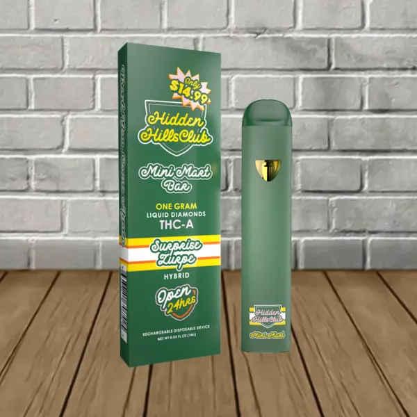 Hidden Hills Liquid Diamonds THCa Mini Mart Bar 1g Surprise Zurpe (Hybrid)