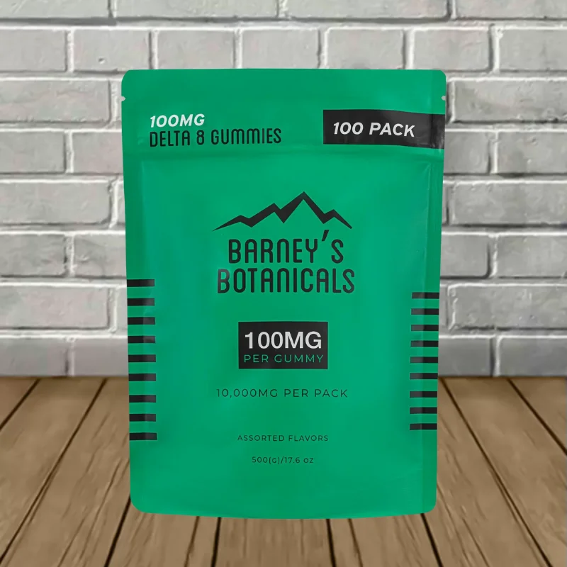 Barneys D8 100mg 100ct Bag