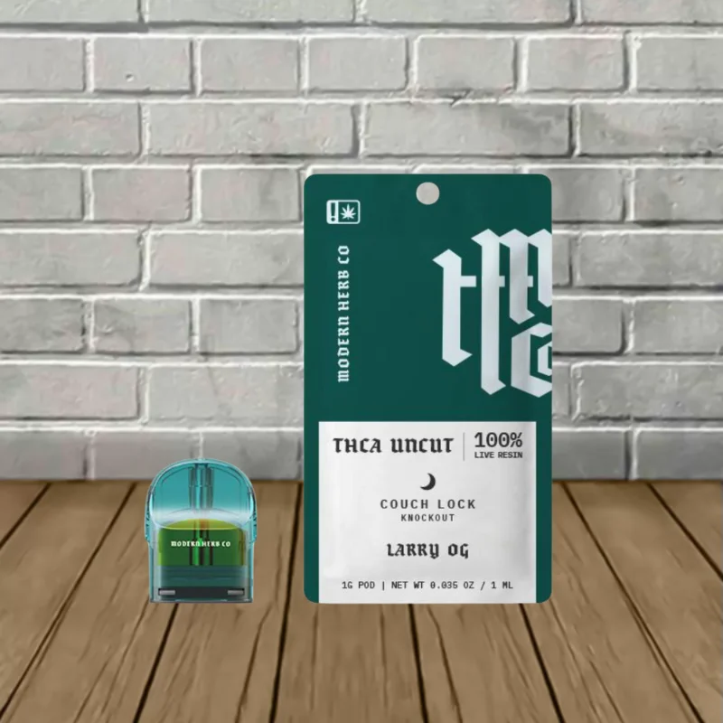 Modern Herb Co Live Resin Uncut THCa Replacement Pods 1g Couchlock Knockout Larry OG (Indica)