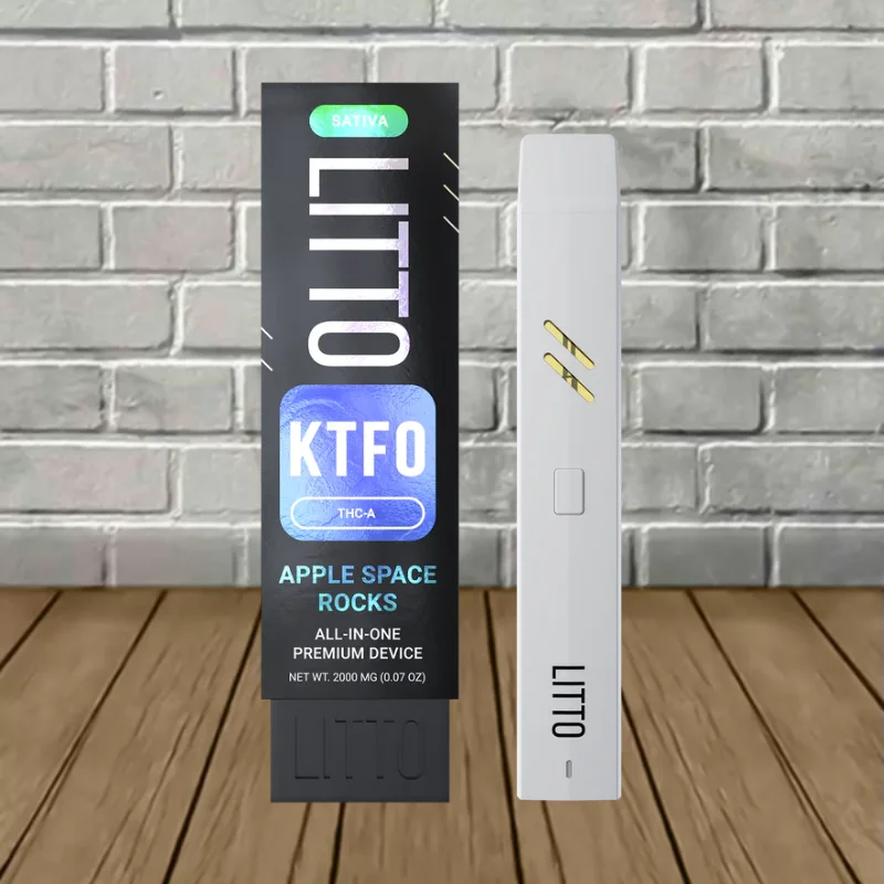 Litto KTFO All-In-One Premium THCa Disposable 2g Apple Space Rocks (Sativa) Litto KTFO All-In-One Premium THCa Disposable 2g Apple Space Rocks (Sativa)