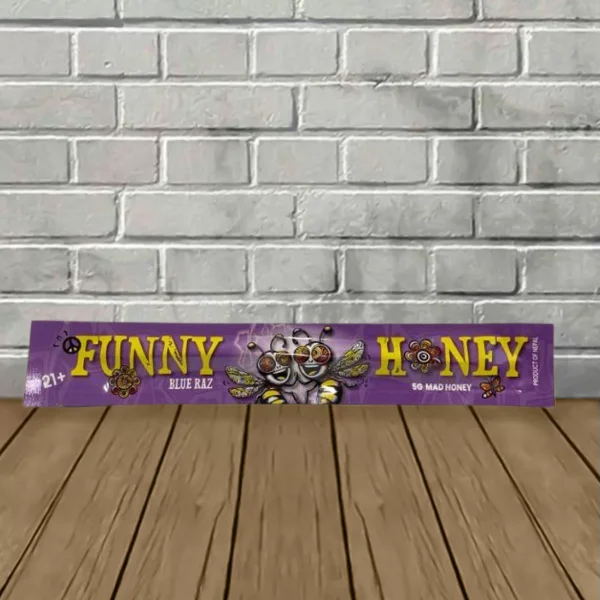 Funny Honey Mad Honey Pouches 5g Blue Razz Single Funny Honey Mad Honey Pouches 5g Blue Razz Single