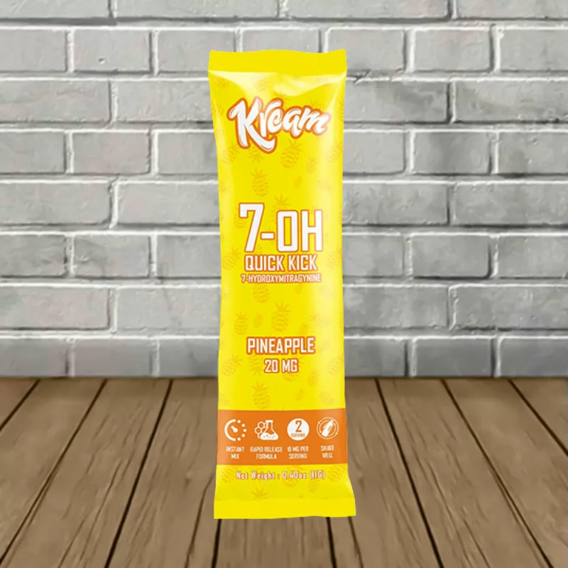 Kream 7-OH Quick Kick 7-Hydroxymitragynine Drink Mix 20mg Pineapple