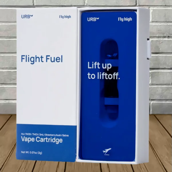 Urb Flight Fuel Live Resin Blend Cartridge 2g Strawberry Kush-Clarity (Sativa) Open Packaging Urb Flight Fuel Live Resin Blend Cartridge 2g Strawberry Kush-Clarity (Sativa) Open Packaging