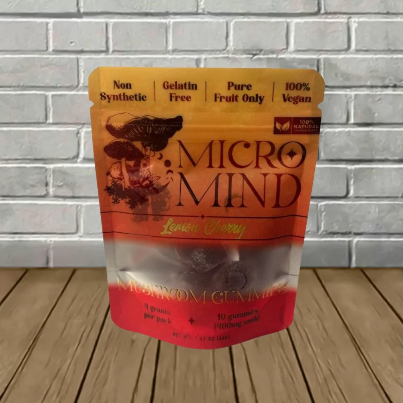 Micro Mind Magic Mushroom Gummies 10ct Lemon Cherry
