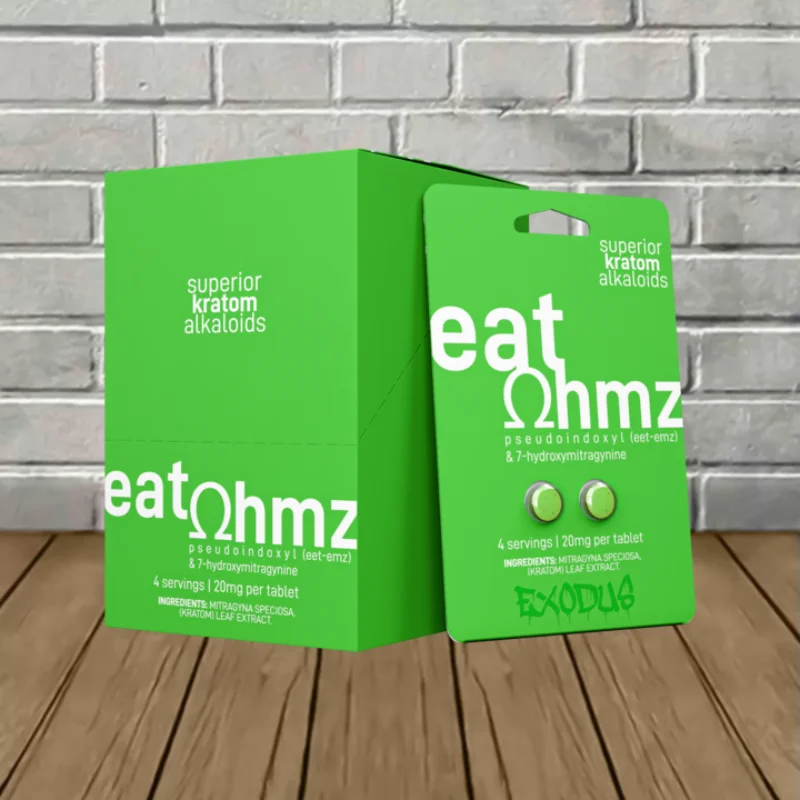 Eat Ohmz Pseudoindoxyl + 7-Hydroxymitragynine Extract Tablets Full Case 20mg