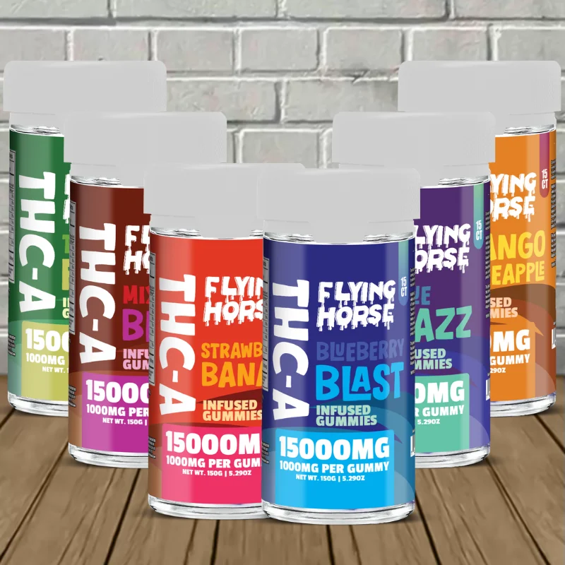 Flying Horse Exotic Blend Gummies 15000mg THCA - Image 1