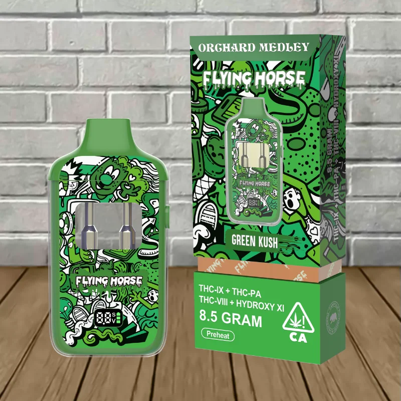 Flying Horse Orchard Medley Blend Disposable 8.5g Green Kush
