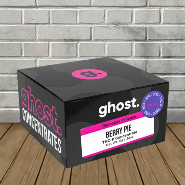 Ghost THCP Diamonds In Sauce Concentrate 4g Berry Pie (Sativa) Ghost THCP Diamonds In Sauce Concentrate 4g Berry Pie (Sativa)