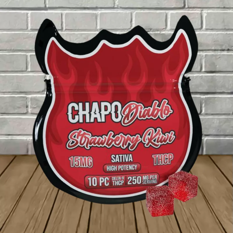 Chapo High Potency THCP Diablo Blend Gummies 150mg Strawberry Kiwi (Sativa)