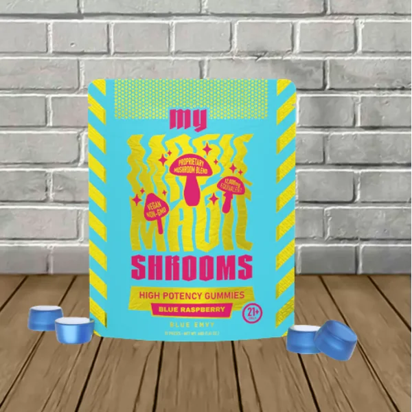 My Magic Shrooms High Potency Mushroom Gummies 10ct Blue Envy (Blue Raspberry)