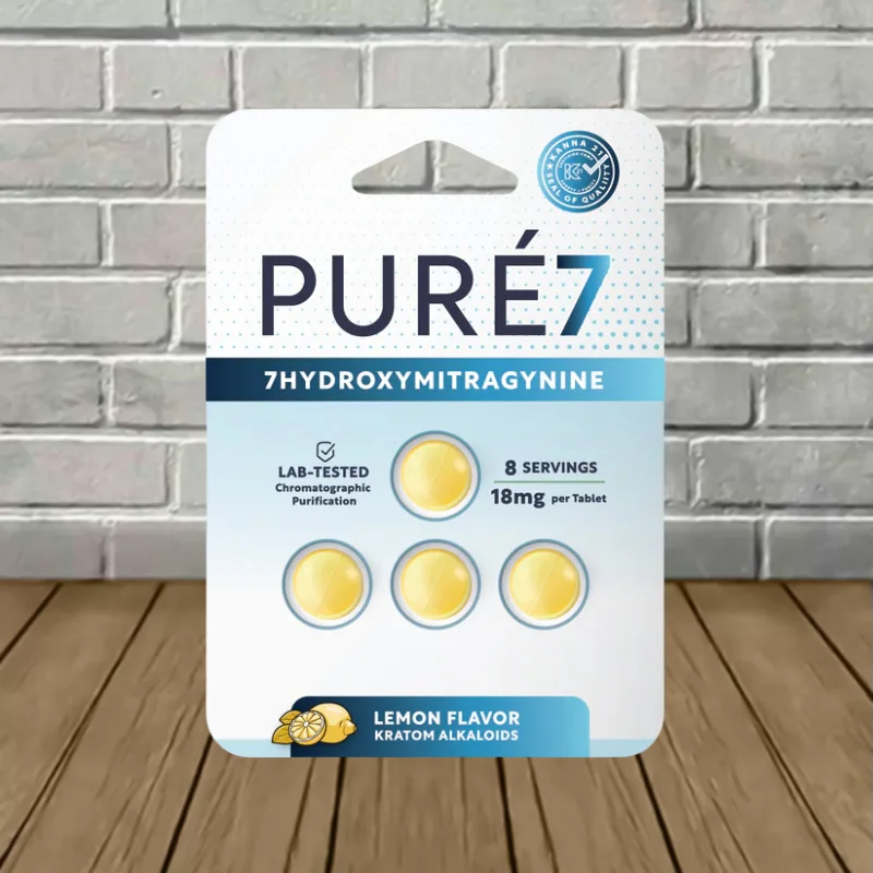 Pure7 7-Hydroxymitragynine Extract Tablets 4ct Lemon