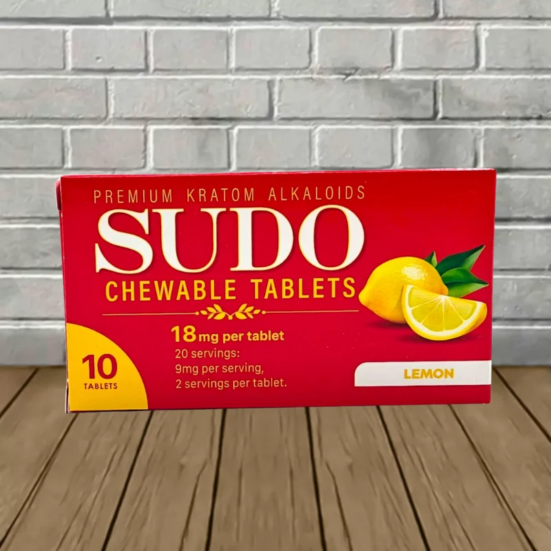 Sudo Chewable Tablets 10ct Blister Pack - Lemon 10ct Single Blister Pack