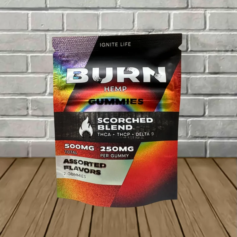 Burn Scorched Blend Gummies 500mg THCa THCp D9 Burn Scorched Blend Gummies 500mg THCa THCp D9