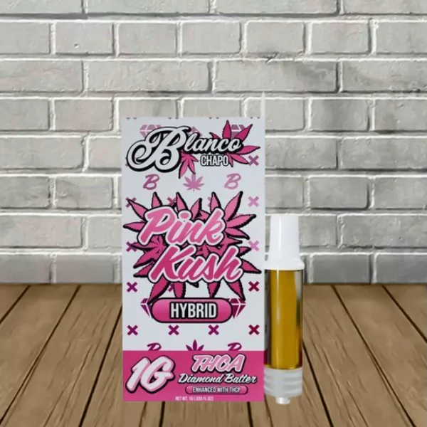 Chapo Blanco THCa Diamond Batter + THCP Cartridge 1g Pink Kush (Hybrid) Chapo Blanco THCa Diamond Batter + THCP Cartridge 1g Pink Kush (Hybrid)