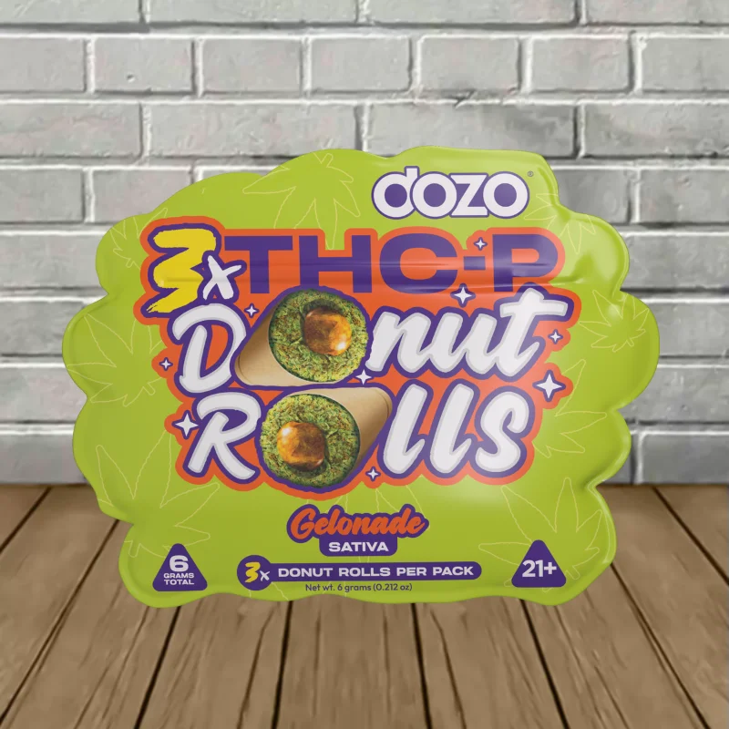 Dozo Donut Rolls THCp Pre-Rolls 3pk - Gelonade -- Sativa