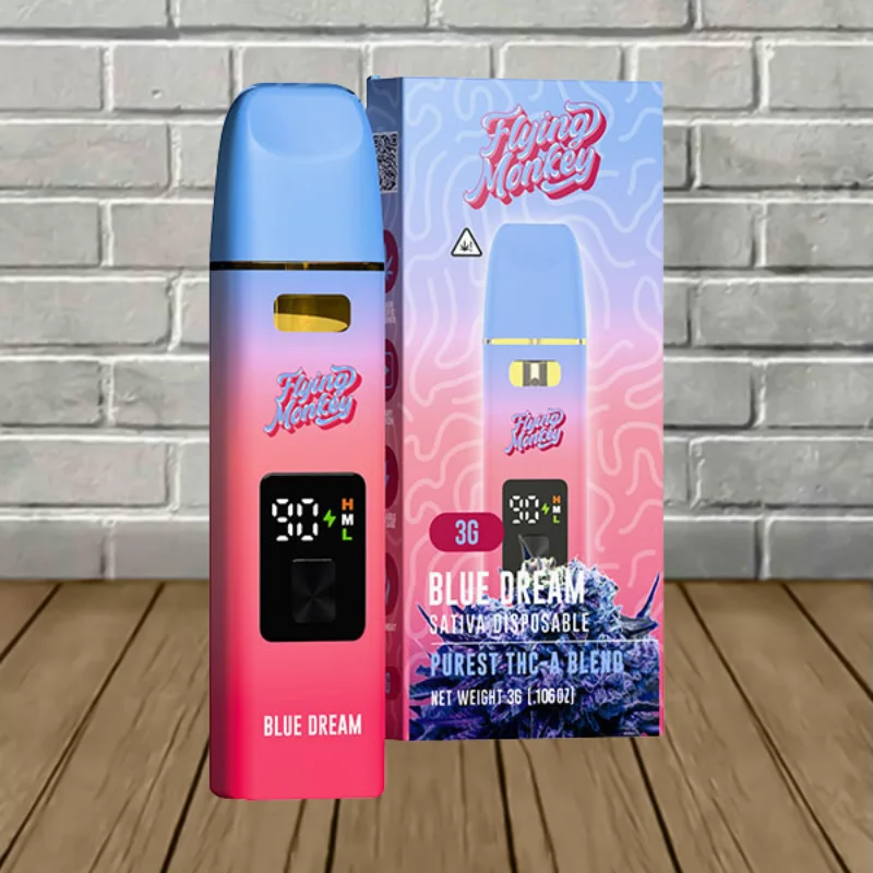 Flying Monkey Purest THCA Blend Disposable 3g - Blue Dream Flying Monkey Purest THCA Blend Disposable 3g - Blue Dream