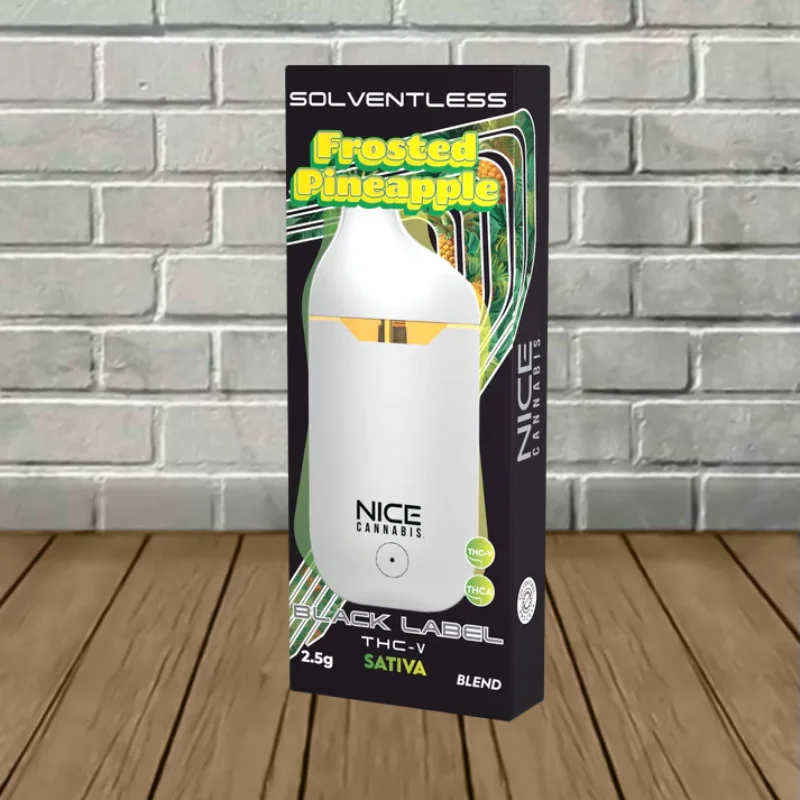Nice Cannabis Solventless THCa THCp 2.5g Disposable - Frosted Pineapple -- Sativa DISPOSABLE