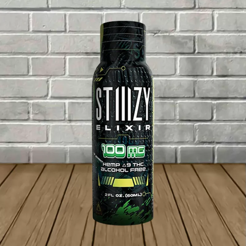 Stiiizy Delta-9 THC Elixir Shot 100mg Explosive Flavor Single Bottle Stiiizy Delta-9 THC Elixir Shot 100mg Explosive Flavor Single Bottle