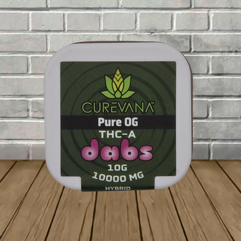Curevana THCa Dabs 10000mg - Pure OG -- Hybrid Curevana THCa Dabs 10000mg - Pure OG -- Hybrid