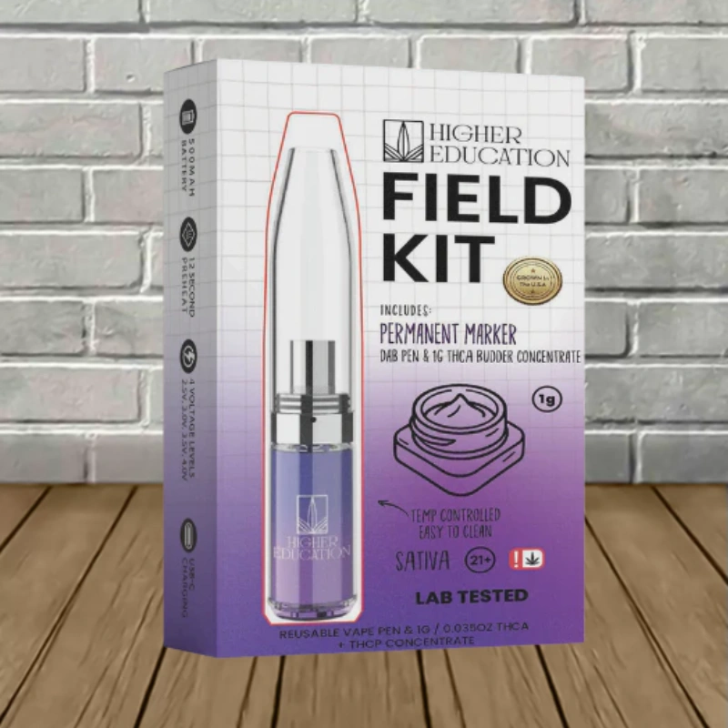 Higher Education Field Kit Dab Pen + 1g THCa Budder - Permanent Marker -- Sativa