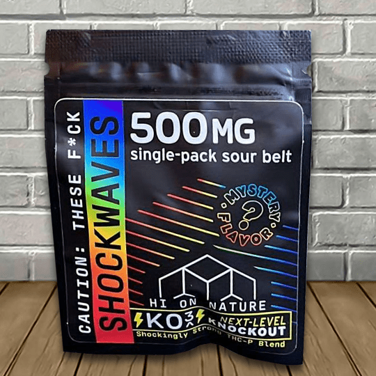 Hi On Nature KO3 Next Level Knockout Sour Belt 500mg - Great CBD Shop