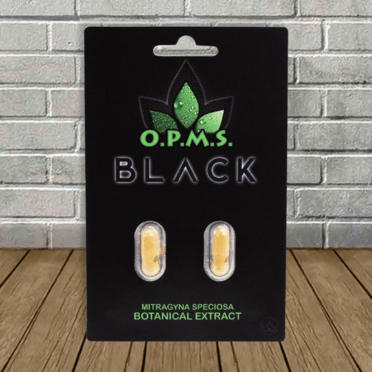 O.P.M.S_black_capsules.jpg OPMS Black Kratom Extract Capsules - Image 1
