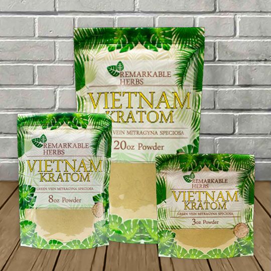 Remarkable Herbs Vietnam Kratom Powder -- Green Vein - Image 1