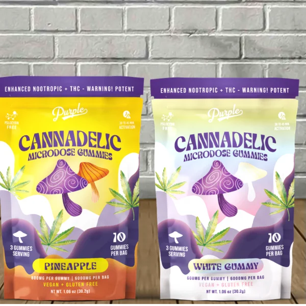 Purple Cannadelic Magic Mushroom Microdose Gummies 6000mg Purple Cannadelic Magic Mushroom Microdose Gummies 6000mg