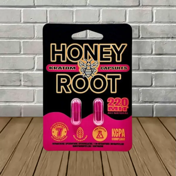 Honeyroot Wellness Kratom Extract Capsules 220mg Honeyroot Wellness Kratom Extract Capsules 220mg