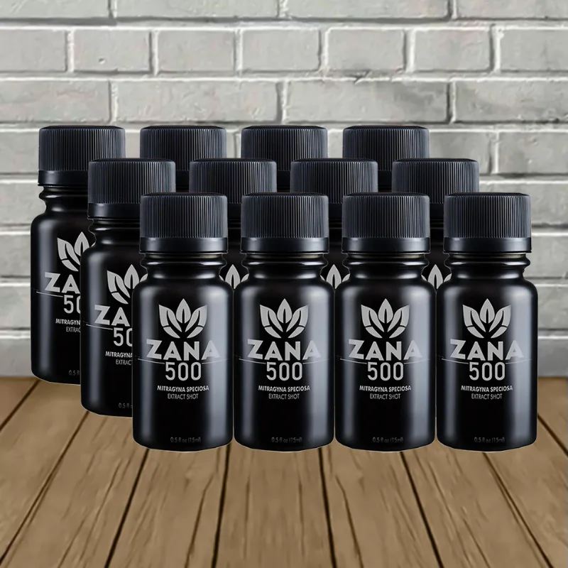 Zana 500 Kratom Extract Shot 12 Pack