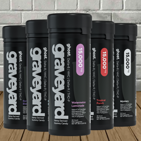 Ghost Graveyard D9 | D8 | HHC | THCP Gummies 15000mg Ghost Graveyard D9 | D8 | HHC | THCP Gummies 15000mg