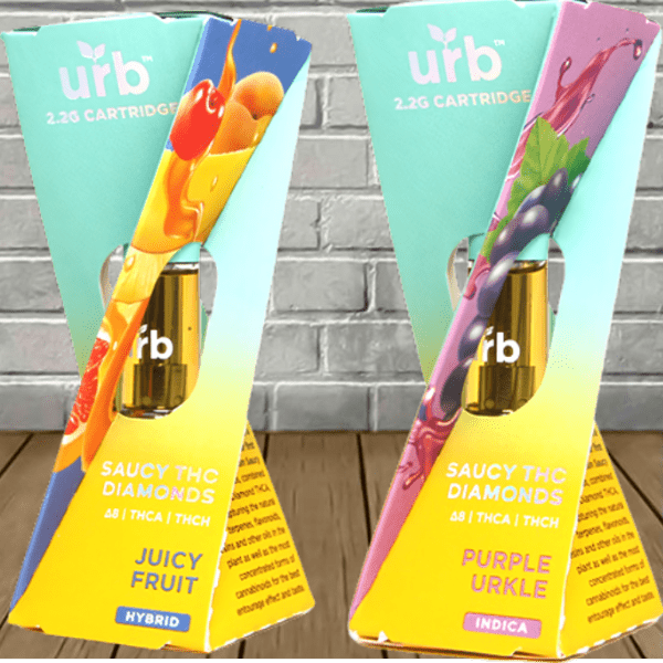 Urb Saucy THC Diamonds Vape Cartridge 2.2ml