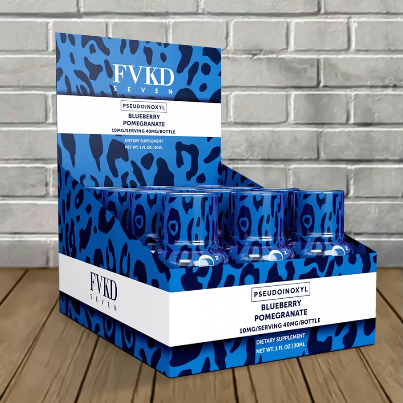FVKD Seven Pseudoindoxyl Liquid Extract Shot Full Case 12ct Blueberry Pomegranate