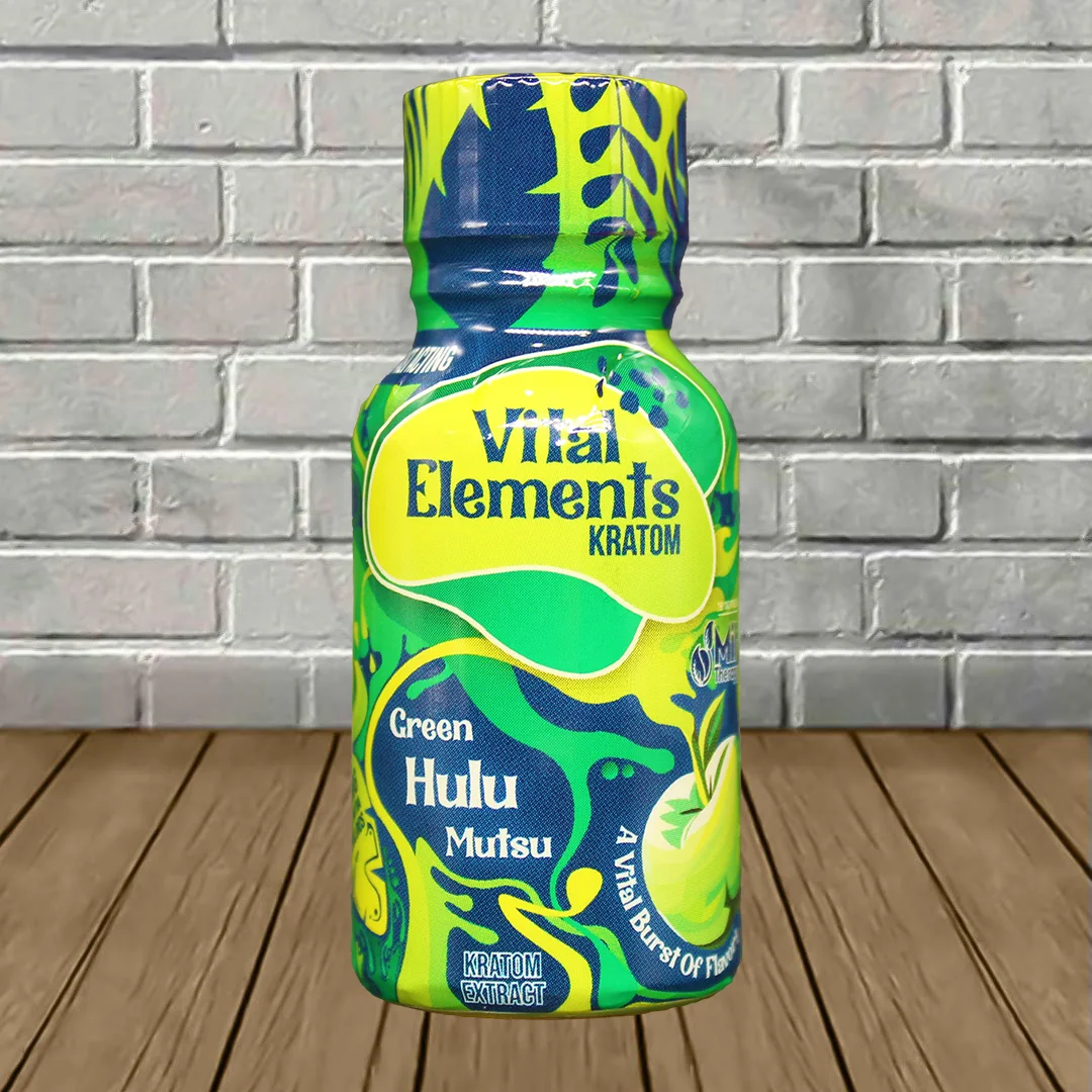 Vital Elements Green Hulu Mutsu Kratom Extract Shot 15ml