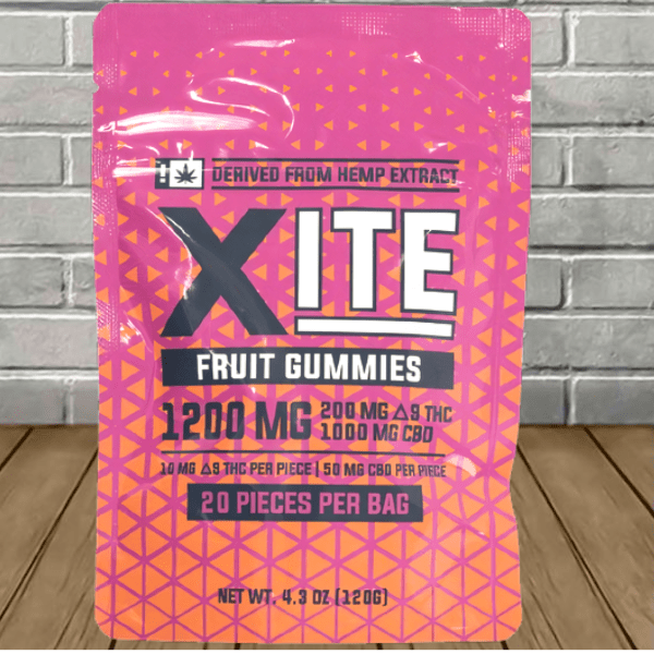 Xite Delta 9 THC Fruit Gummies 1200mg