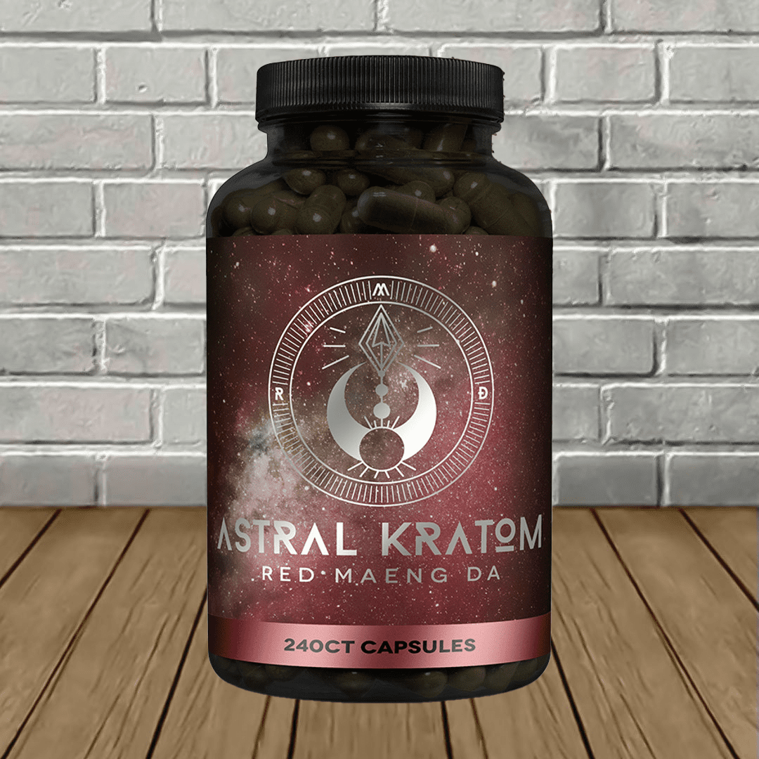 Astral Kratom Red Maeng Da Kratom Capsules 240ct